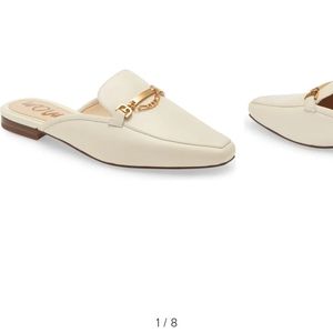White Sam Edelman Evelyn white loafers